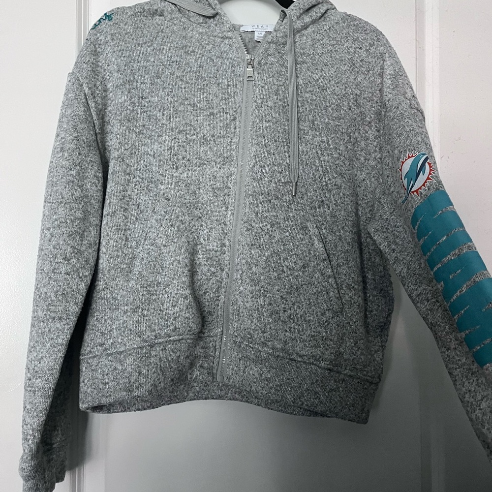 Gray Miami Dolphins Hoodie